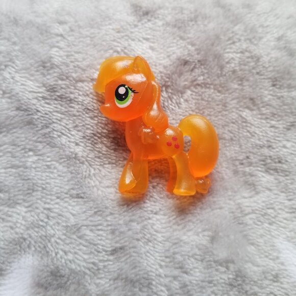 My Little Pony Figure Apple Jack Translucent Orange MLP G4 Mini Figurine - Picture 1 of 2